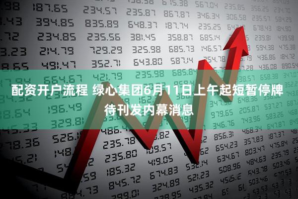 配资开户流程 绿心集团6月11日上午起短暂停牌 待刊发内幕消息