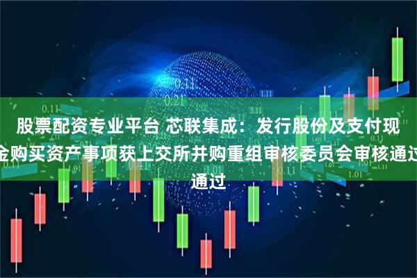 股票配资专业平台 芯联集成：发行股份及支付现金购买资产事项获上交所并购重组审核委员会审核通过