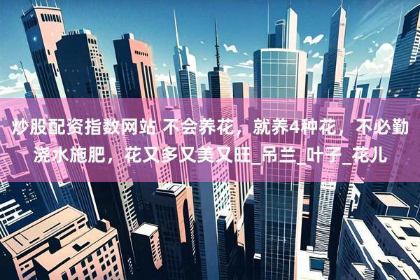 炒股配资指数网站 不会养花，就养4种花，不必勤浇水施肥，花又多又美又旺_吊兰_叶子_花儿